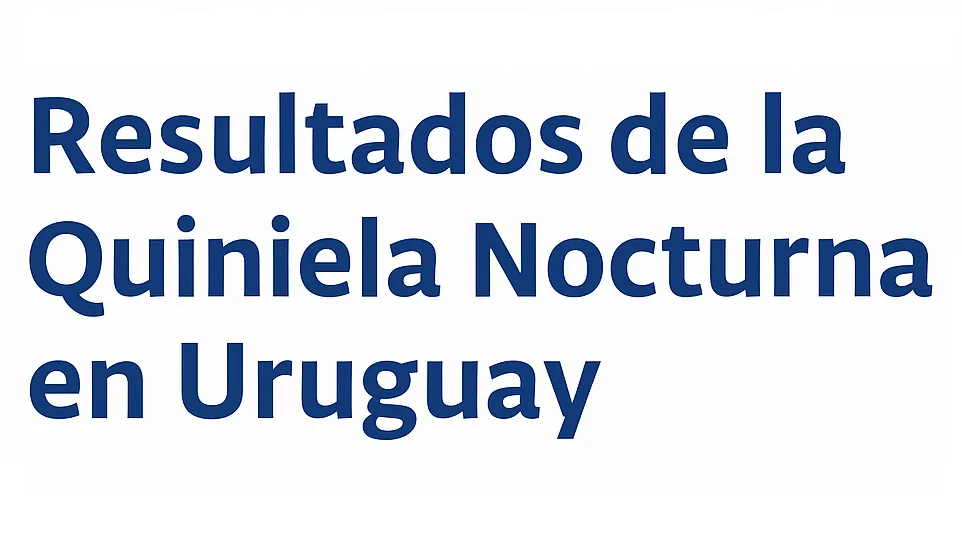 Quiniela Nocturna (Resultados Actualizados 29 de julio de 2025 )