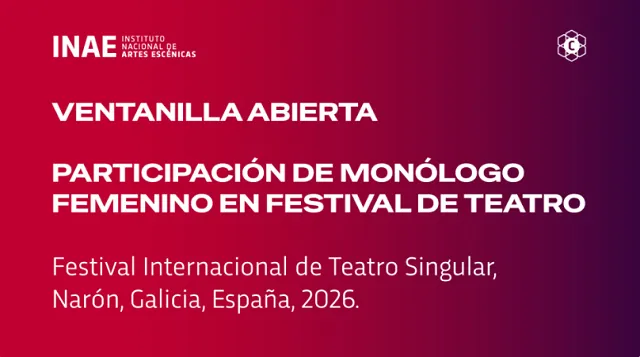 Ventanilla Abierta: convocatoria para monólogo femenino en Festival Internacional de Monólogo Teatral