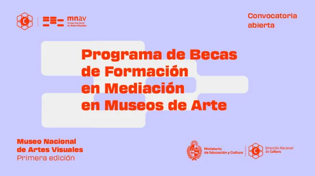 El Museo Nacional de Artes Visuales abre convocatoria a becas de formación en mediación educativa