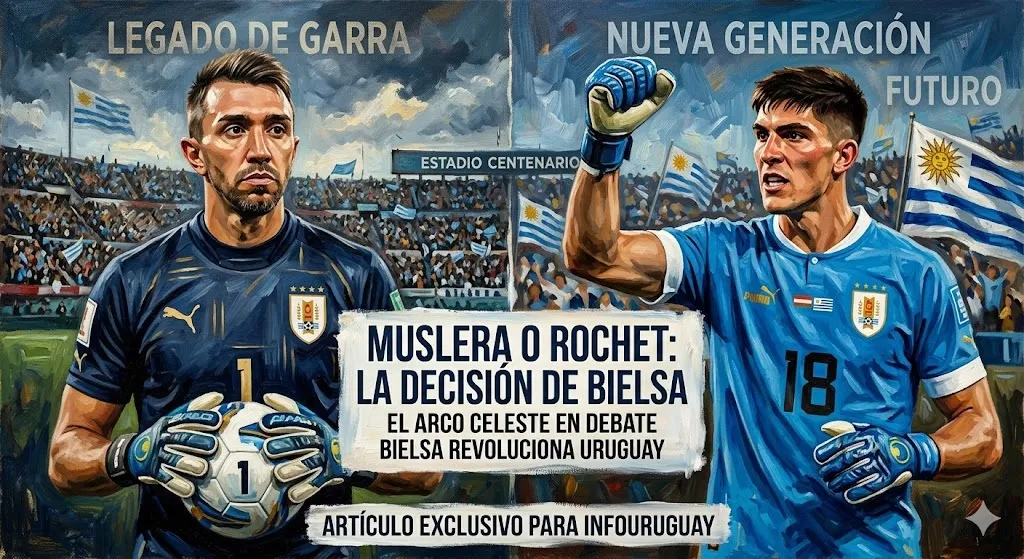 Muslera o Rochet: el dilema de Bielsa en el arco de Uruguay para el Mundial