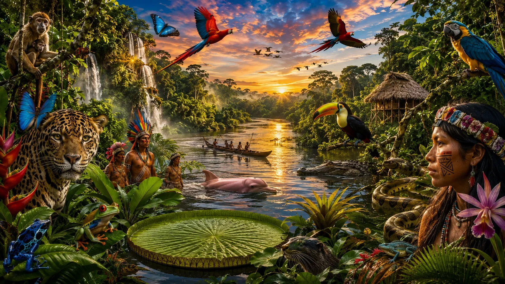 Amazonas Infinito: Vida y Belleza en la Cuenca del Río