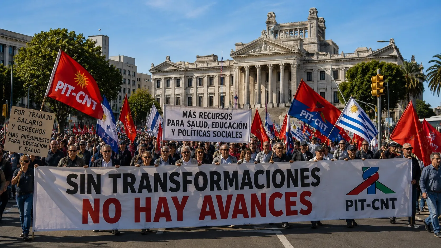  Paro general del PIT-CNT: qué servicios se ven afectados este martes y cuáles son sus principales reclamos