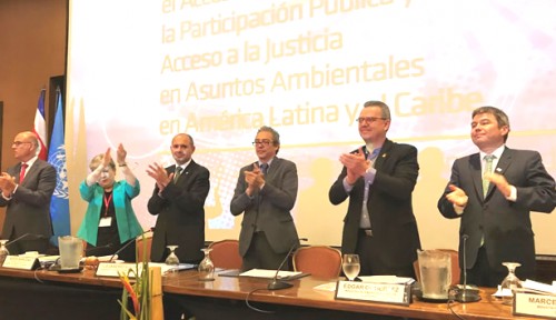 Ratificación de un histórico tratado ambiental en América Latina y el Caribe. 