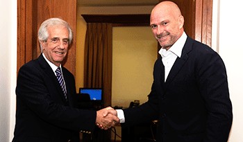 Presidente Tabaré Vázquez se reunió con el empresario italiano Giuseppe Cipriani
