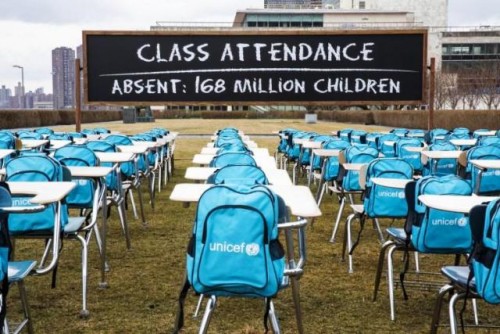 Las escuelas de más de 168 millones de niños del mundo llevan casi un año entero cerradas por completo debido a la COVID-19