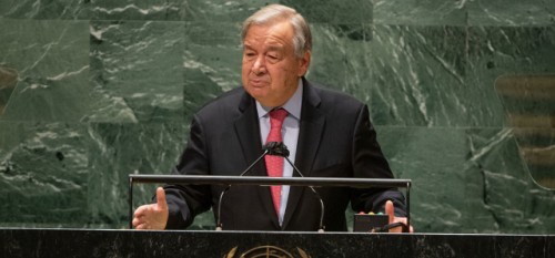 Una catarata de crisis pone al mundo al borde del abismo, solo a través del multilateralismo podemos salvarnos, afirma Guterres